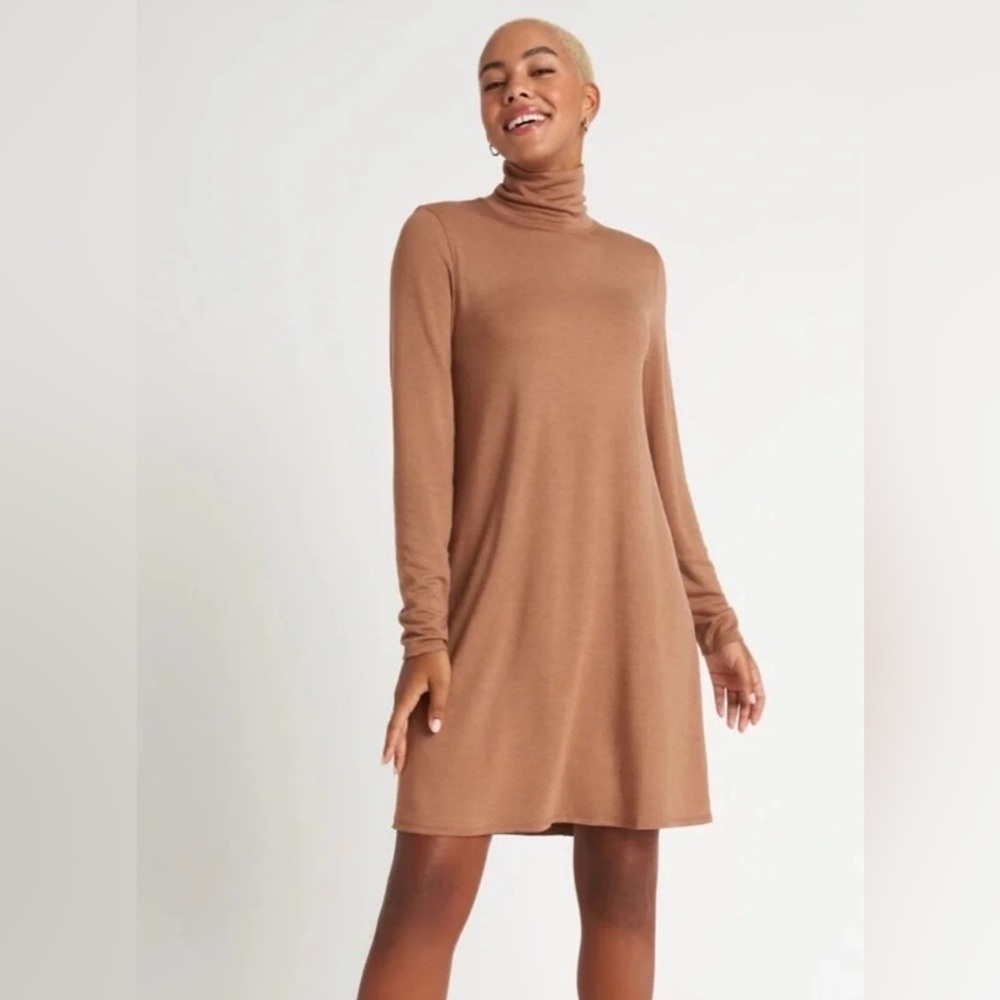 Kit And Ace Upgrade Brushed Mock Neck A Line Dress
Medium
